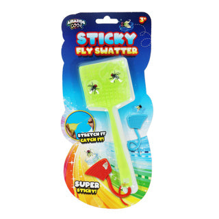 Incroyable tapette à mouches collante + 2 mouches assorties | 12 pièces