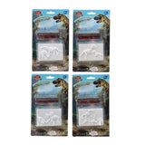 Fossile de Dino creusant 4 assortis | 8 pièces