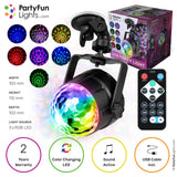 Lumières amusantes de fête, lumière disco, kaléidoscope led multi-cols