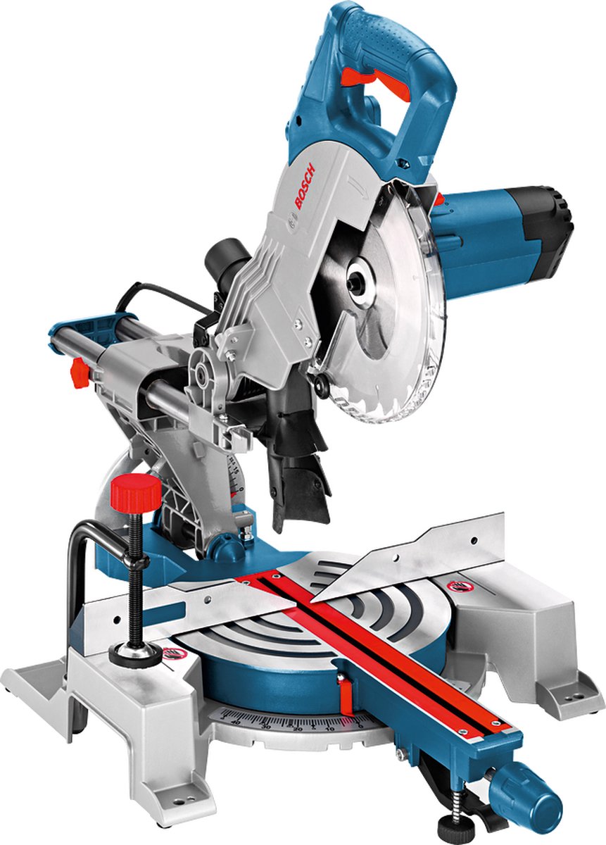 Scie à tronçonner Bosch bleue gcm 80 sj | 216mm 1400w | avec 2 lames de scie circulaire - 0601b19001