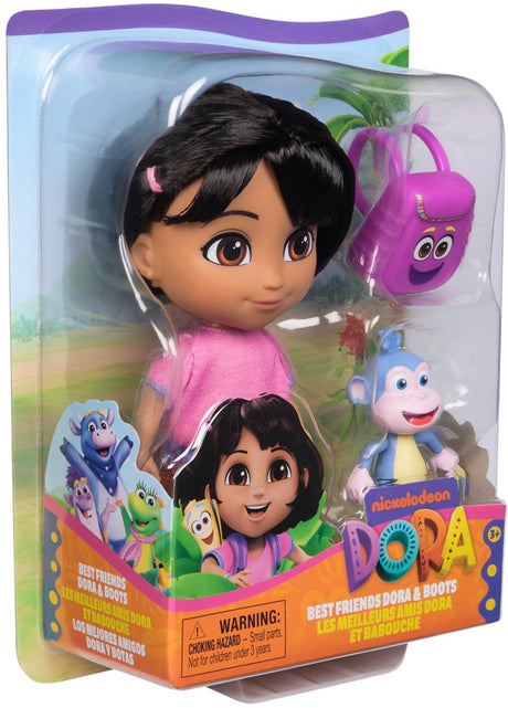 Poupée Dora 15 cm avec sac à dos et bottes | 2 pièces