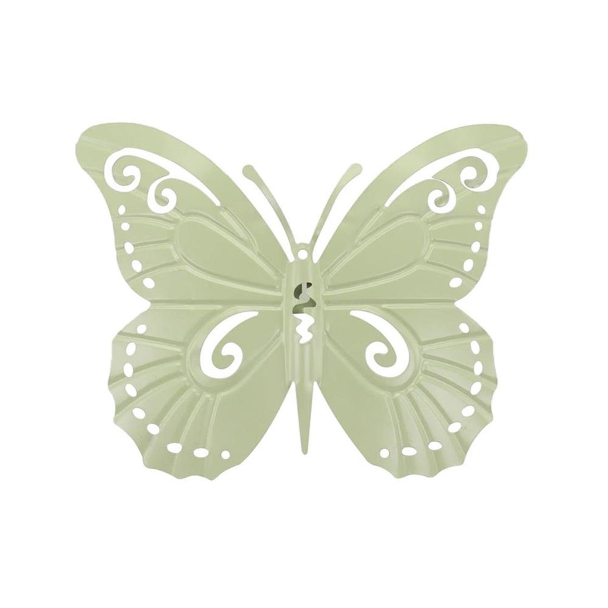 Hbx déco murale naturelle papillon madame 36xh28cm olive