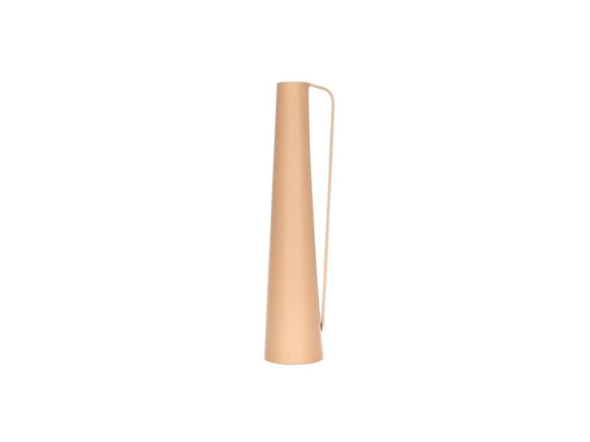 HBx natural living vase métal13,4x11,5xh52cm café