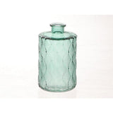 Hbx natural living vase verre vinty ø9xh15cm vert