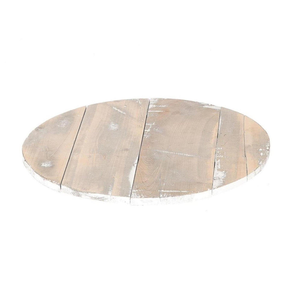 Hbx natural living plateau en bois gris patiné Ø38xh3cm