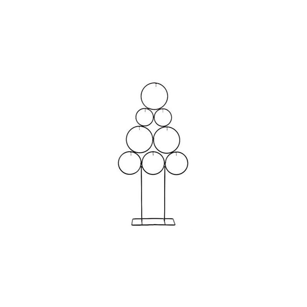 HBx cadre vivant naturel sapin de Noël séparé 39x12x78cm noir