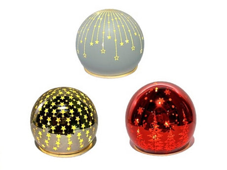 Hbx lampe de table de vie naturelle dôme galaxie led dia12x11cm