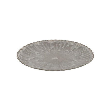Hbx natural living assiette de base mélamine nervurée 33cm marron