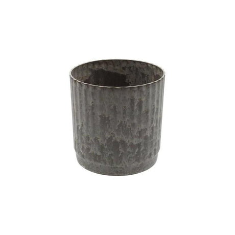 Hbx pot de fleurs naturel vivant mélamine nervurée dia17x18cm