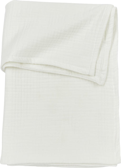 Drap de berceau Meyco baby uni - hydrophile prélavé - blanc cassé - 100x150cm - 0,3 tog