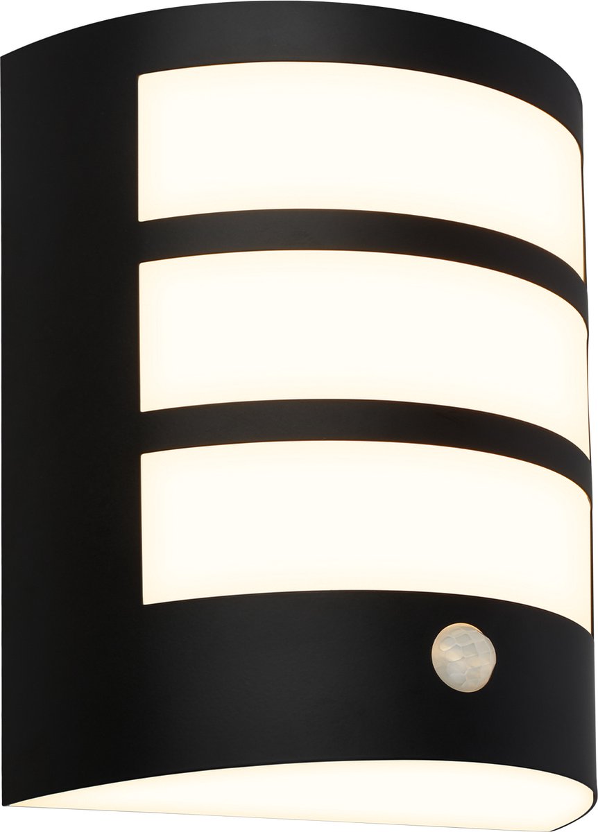 Briloner - Applique LED à batterie - tactile - minuterie - noir - batterie remplaçable - circuit imprimé remplaçable - 18 x 15 x 7 cm - noir