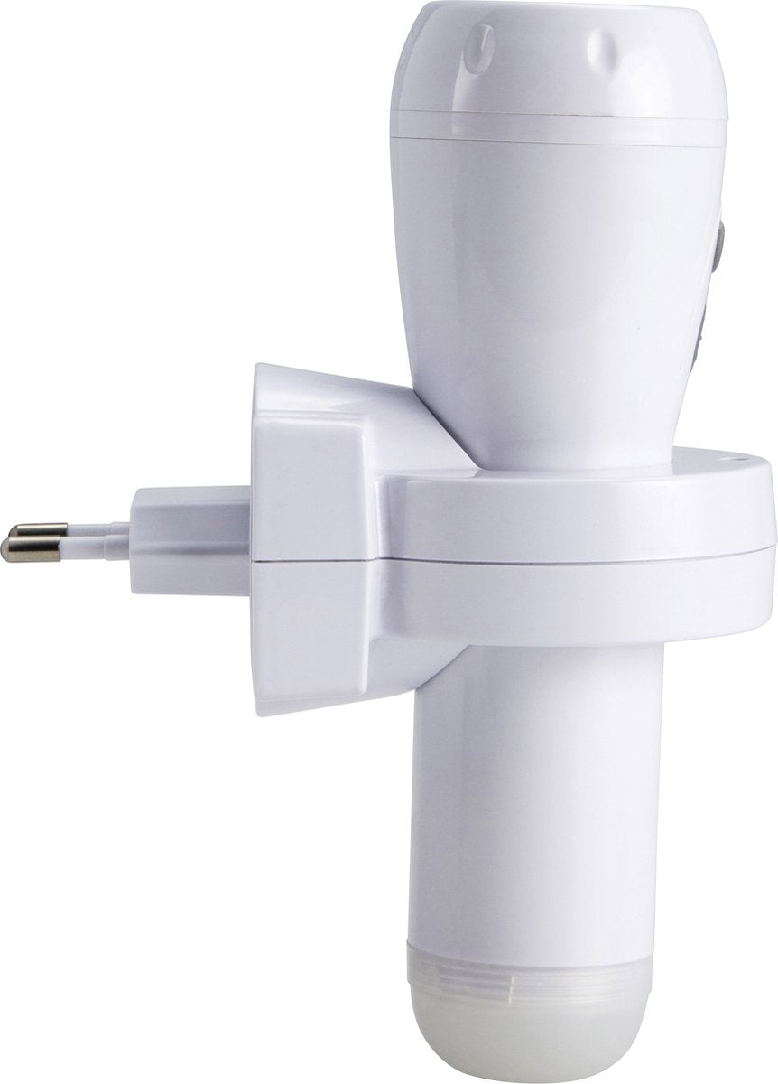 Lampe de poche LED Alecto - éclairage de secours - s'allume automatiquement en cas de panne de courant - pack d'urgence - atl-110 - blanc
