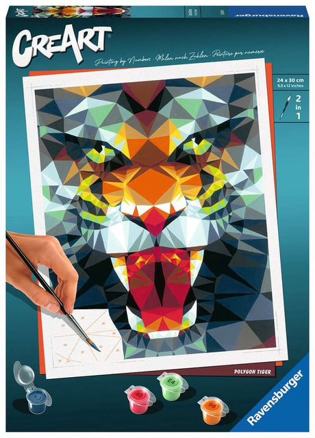 Ravensburger Creart Painting au numéro - Polygon Tiger