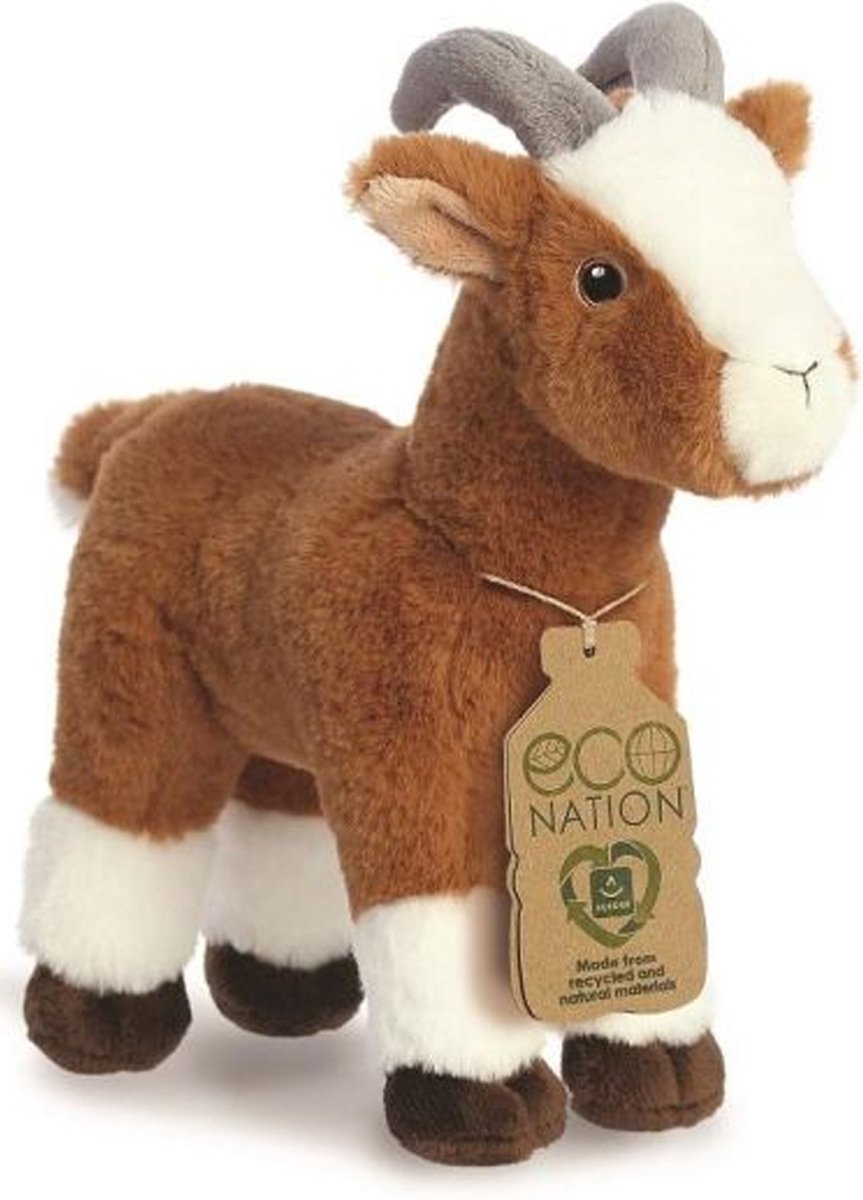 Eco Nation Pluchen Cuddle - chèvre - 24 cm