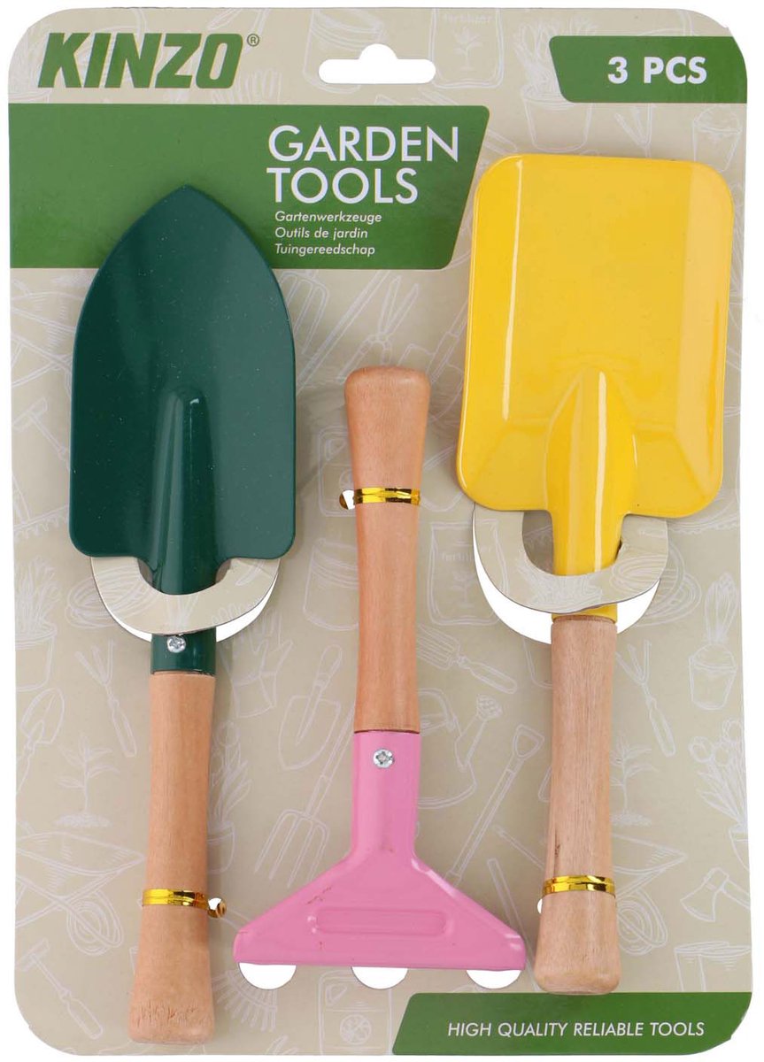 Outils de jardin, 3 pcs.