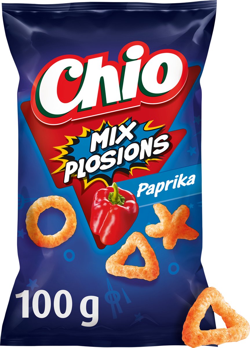 Chio mixplosions paprika - chips - 12x100 grammes