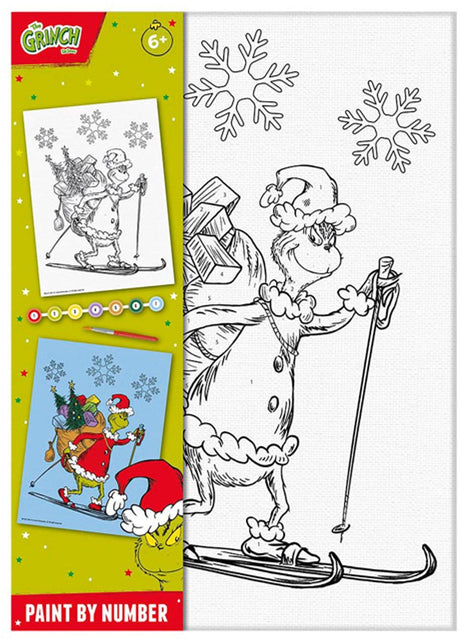 Groupe d'artisanat créatif peinture totum par numéro grinch