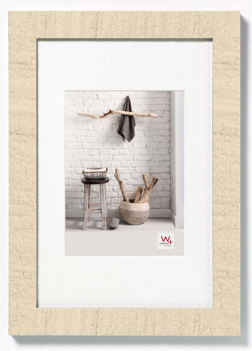 Walther home - cadre en bois - format photo 24x30 cm - blanc crème