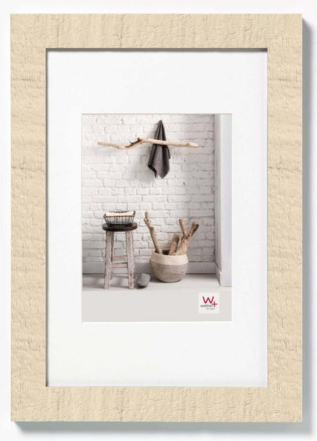 Walther home - cadre en bois - format photo 24x30 cm - blanc crème
