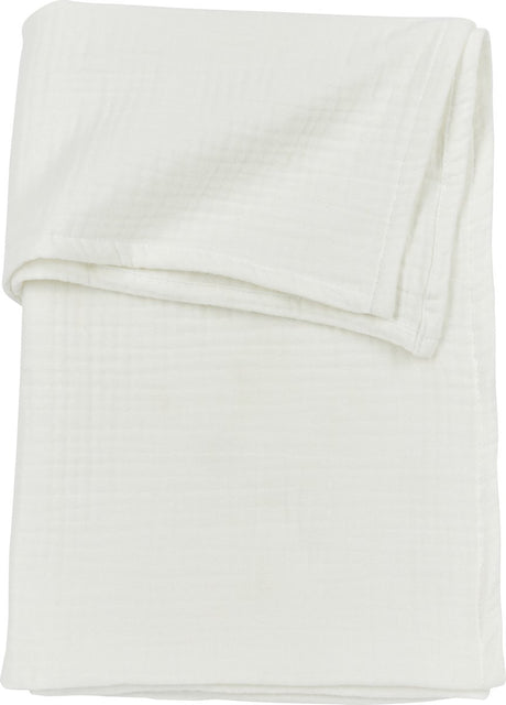 Drap de berceau Meyco baby uni - hydrophile prélavé - blanc cassé - 75x100cm - 0,3 tog