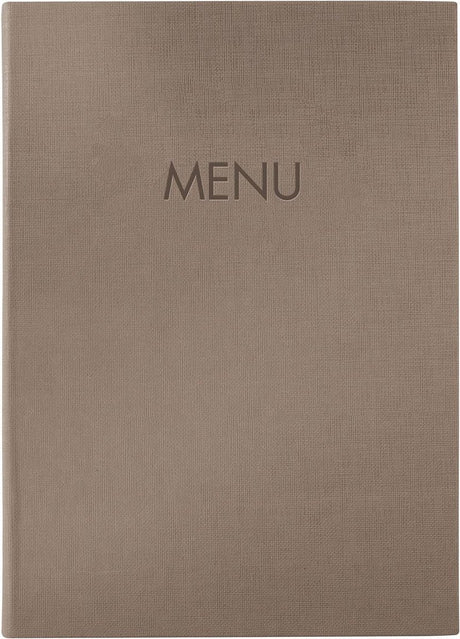 Chemise de cartes de menu Sigel - a4 - marron - pour 8 feuilles - si-sm210