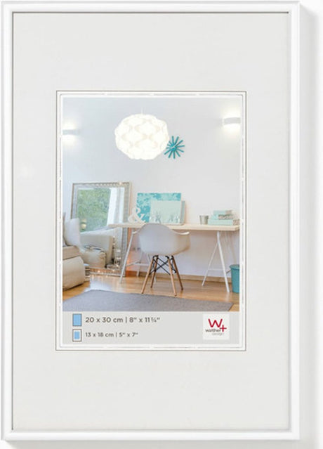 Walther new lifestyle - cadre en plastique - format photo 50x70 cm - blanc