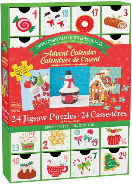 Eurographics - Bonbons de Noël - 12×50 pièces 12,5×12,5cm (l×h) - calendrier de l'avent