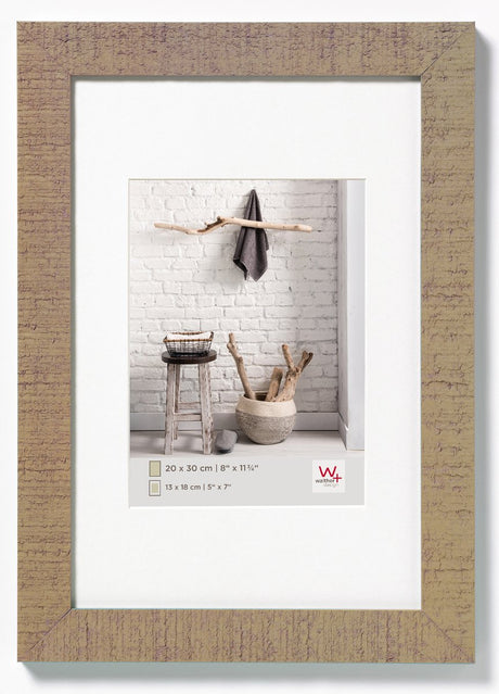 Walther home - cadre en bois - format photo 60x90 cm - beige marron