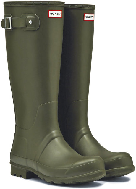 Hunter - bottes de pluie pour hommes - bottes Wellington originales hautes - vert olive - taille 44eu