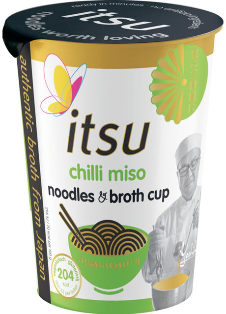 Itsu chili miso noodle cup 65gr x6