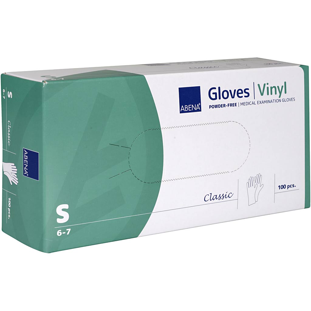 Gants jetables, taille s, 100 pièces, 1 boîte