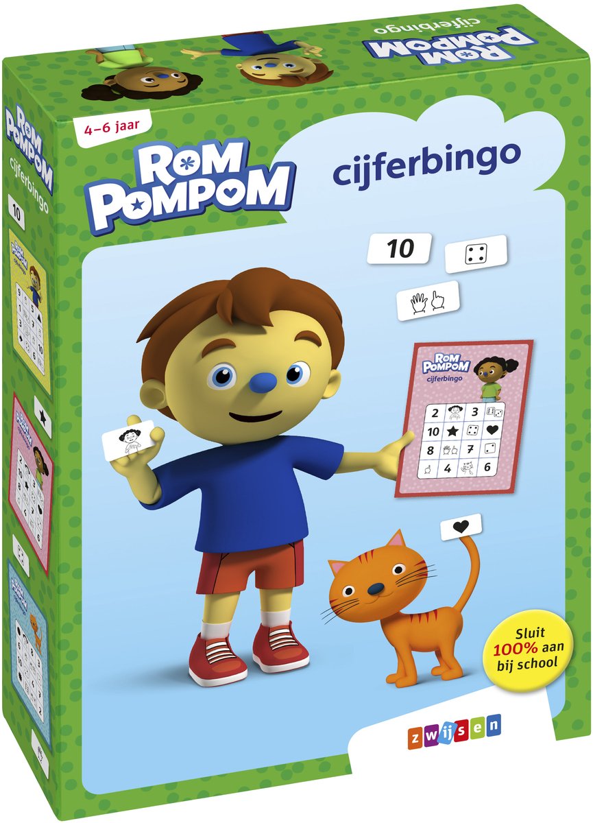 Bingo numéro Zwijsen romppompom. 4+