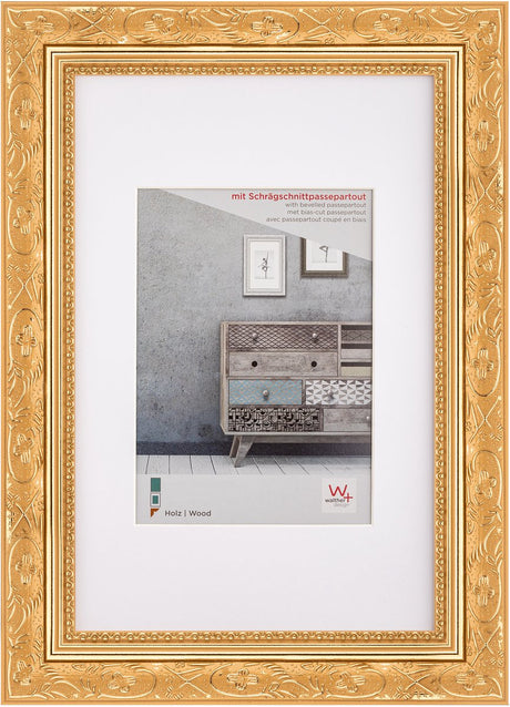 Walther Barock - cadre en bois - format photo 30x40 cm - or