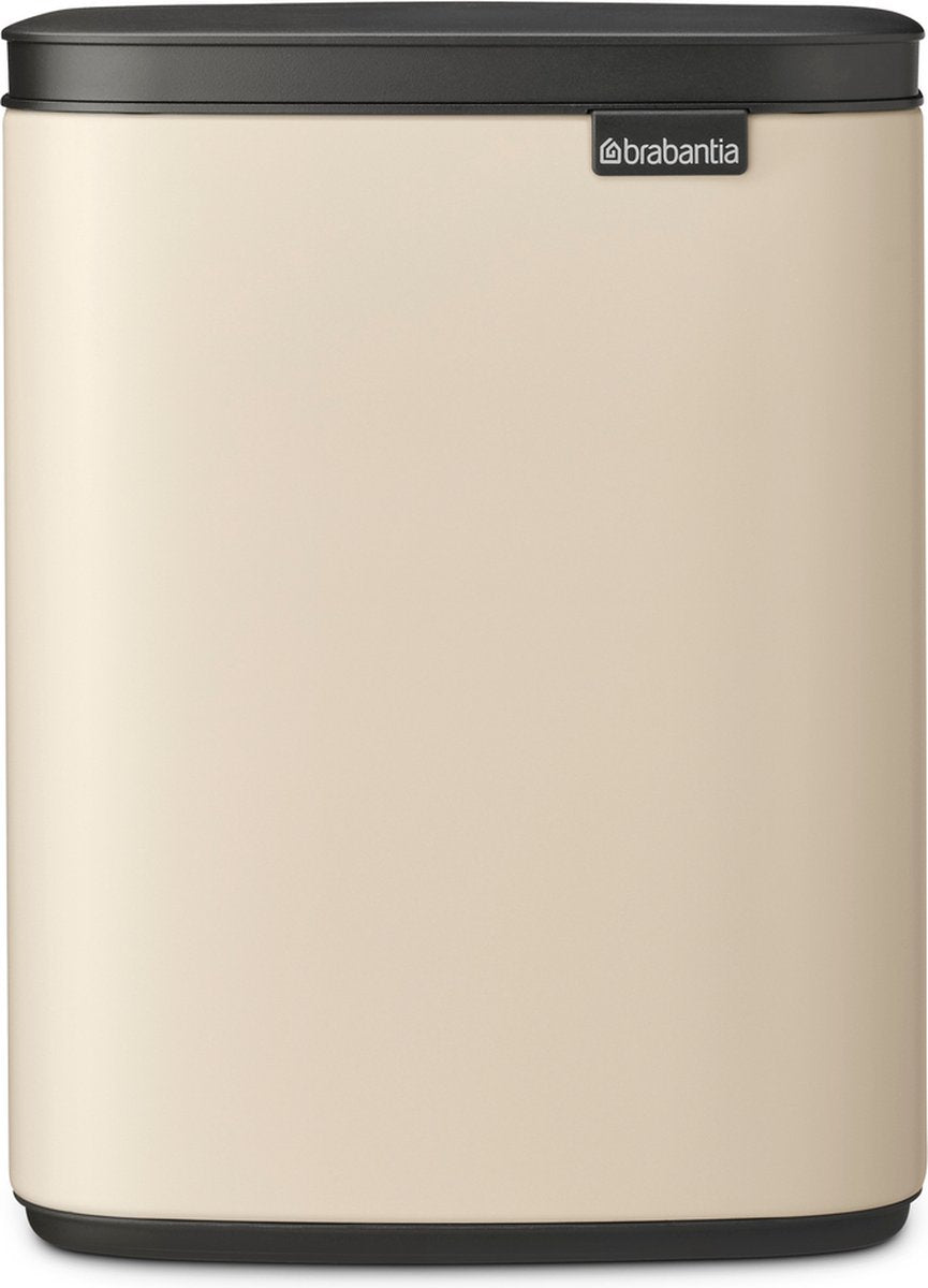 Brabantia bo poubelle - 7 litres - salle de bain - beige doux