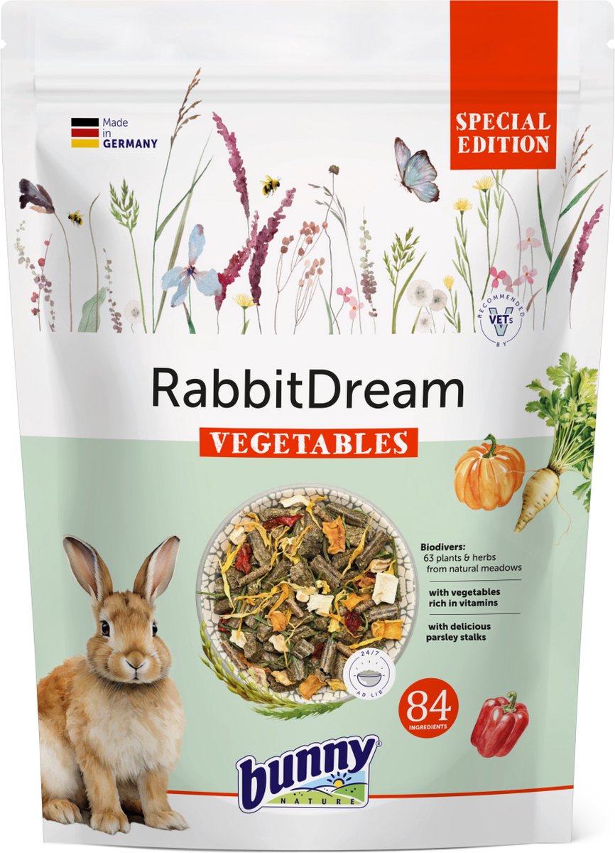 Bunny nature lapin rêve édition spéciale légumes