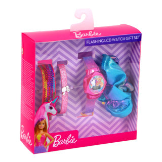 Accutime - Montre LCD Barbie avec accessoires