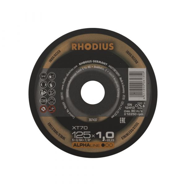 Disque de coupe 125x1 10 in