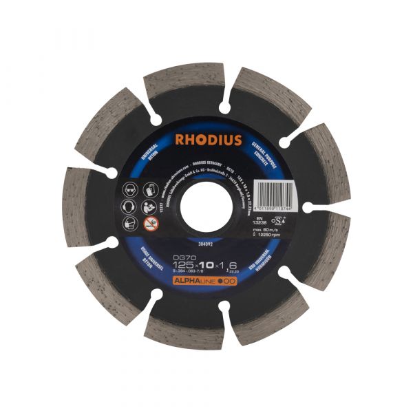 Disque à tronçonner diamanté alphaline 125x10