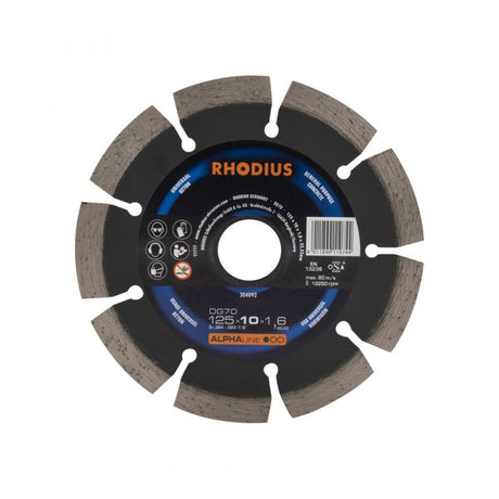 Disque à tronçonner diamanté alphaline 125x10