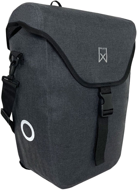 Sacoche de vélo simple Willex - 21l - gris - 100% étanche