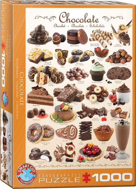 Puzzle Eurographics chocolat - 1000 pièces