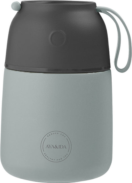 Aya ida - foodie - bouteille thermos - récipient alimentaire - 500ml - vert menthe