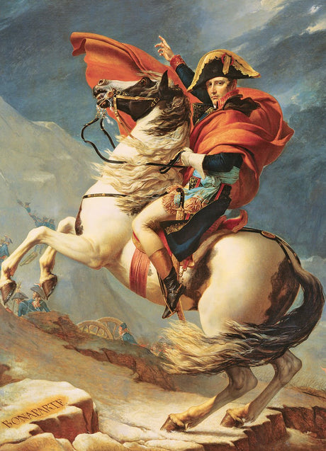 Eurographics - Bonaparte traverse les Alpes [bonaparte franchissant le grand-saint-bernard] - jacques-louis david - 1000 pièces 68×48cm (l×h) - puzzle d'art