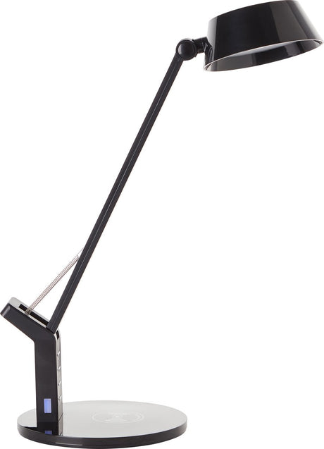 Brilliant kaila - lampe de bureau - LED intégrée 8w - station de recharge sans fil - choix de couleurs 3000-6000k - noir