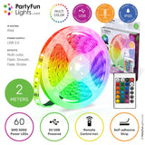 Partyfun lumières bande led usb 2 mètres ip65