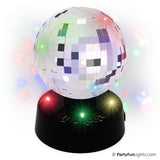 Partyfun lumières lampe de table boule disco miroir 10cm rotatif