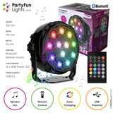 Partyfun allume un haut-parleur Bluetooth 12x LED d'alimentation