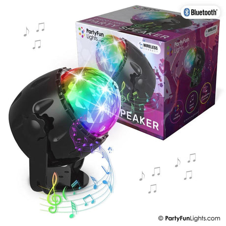 Partyfun allume haut-parleur Bluetooth compact LED