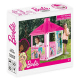 Maisonnette Barbie City 132x104x104 cm rose blanc
