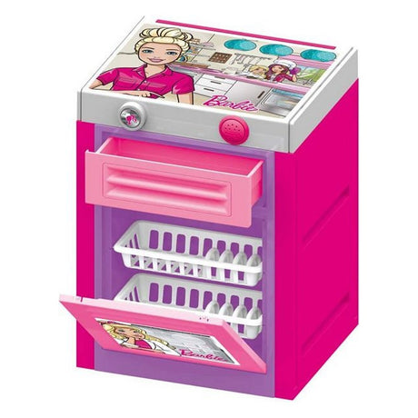Dolu barbie lave vaisselle + son rose